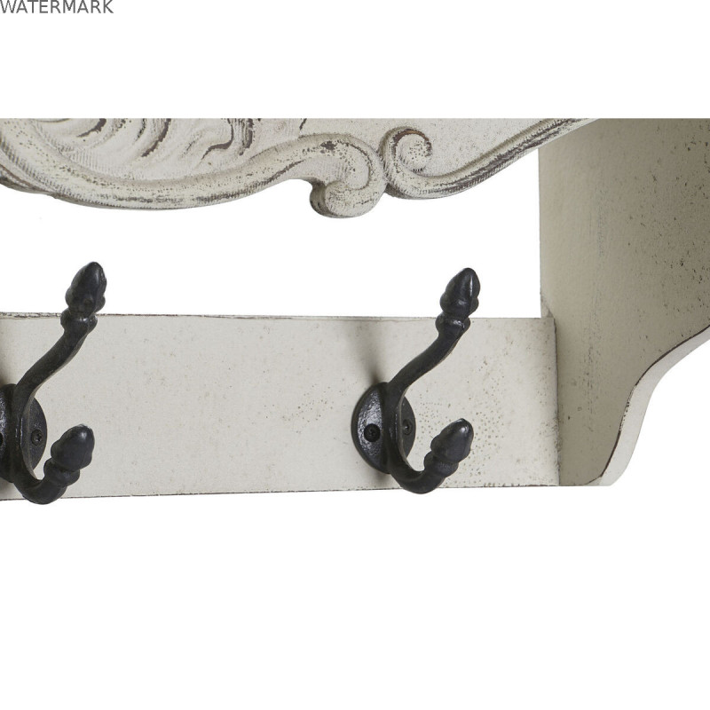 Portemanteau DKD Home Decor 85 x 18 x 25 cm Sapin Métal Vintage