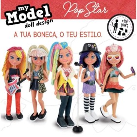 Poupée articulée a assembler EDUCA - My Model Doll Design Pop Star - Rouge - Pour filles de 8 ans et plus