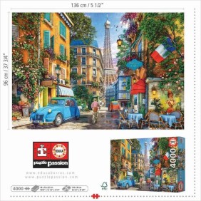 EDUCA - Puzzle - 4000 The old streets of Paris