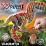 Puzzle 3D - EDUCA - Velociraptor - Dessins animés et BD - Moins de 100 pieces - Orange