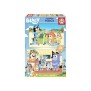 Puzzle en bois Bluey EDUCA - 50 pieces - Dessins animés et BD - Pour enfants de 4 ans et plus