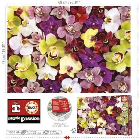 Puzzle 1000 pieces - COLLAGE ORCHIDÉES - EDUCA - Nature morte et objets - Mixte - Espagne