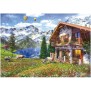 Puzzle paysage et nature - EDUCA - CHALET ALPIN - 4000 pieces - Sachet de colle inclus