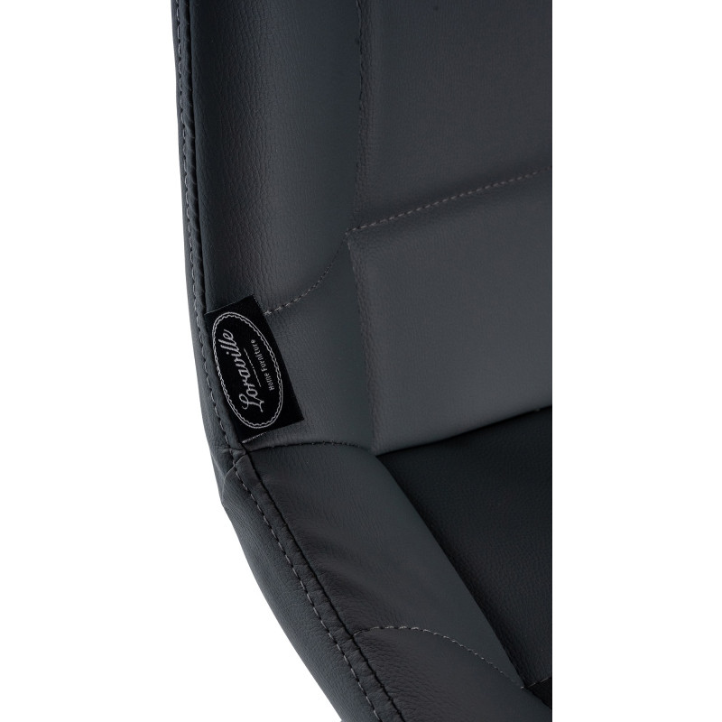 Taburete de bar Weston Gris,Simil cuero