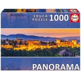 Puzzle 1000 pieces - Educa - L'Alhambra de Grenade - Architecture et monument - Multicouleur