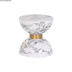 Table d'appoint DKD Home Decor Blanc Fer 33 x 33 x 35 cm