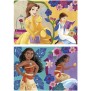 Puzzle en bois Disney Princess (Bella + Vaiana) - 2x25 pieces