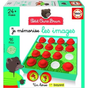 Jeu d'apprentissage - EDUCA - Je Mémorise Les Images - Petit ours brun