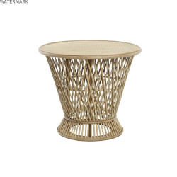 Table d'appoint DKD Home Decor Marron Clair Bambou 60 x 60 x 52 cm