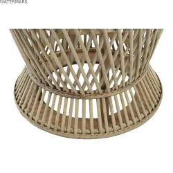 Table d'appoint DKD Home Decor Marron Clair Bambou 60 x 60 x 52 cm