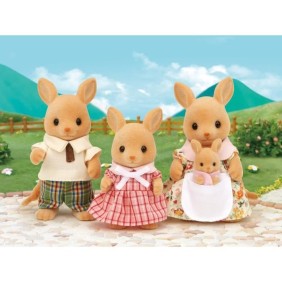 SYLVANIAN FAMILIES - Famille Kangourou - 5272 - Composée de 4 personnages - Pour enfants a partir de 3 ans