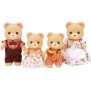 Figurines miniatures - SYLVANIAN FAMILIES - La famille Ours - 4 personnages articulés et habillés avec soin