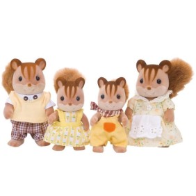 Famille écureuil roux - SYLVANIAN FAMILIES - Personnage miniature - Mixte - A partir de 3 ans