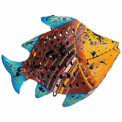 Figurine Décorative Alexandra House Living Bois de manguier Poisson 10 x 32 x 50 cm