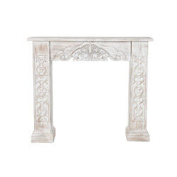 Tabouret de bar Milet en cuir artificiel blanc
