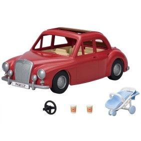 Voiture rouge cabriolet 5 places - SYLVANIAN FAMILIES - pour poupées de 3 ans et plus