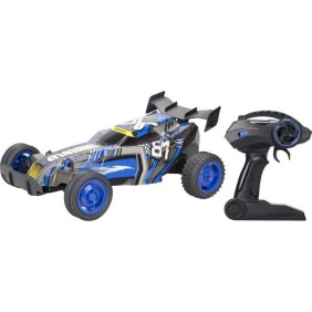 Buggy télécommandé tout terrain XL - EXOST - THUNDER CLAP - Vitesse 20 km/h - 2.4 Ghz - Bleu, noir et gris