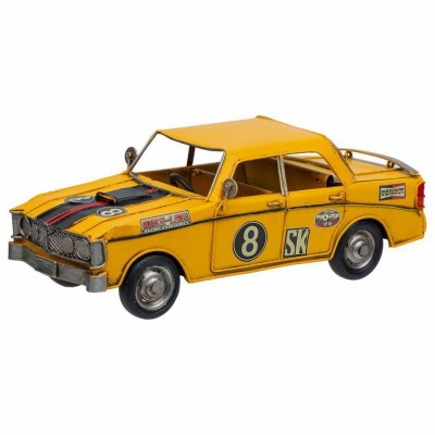 Figurine Décorative Alexandra House Living Jaune Fer ABS Voiture 12 x 9 x 27 cm