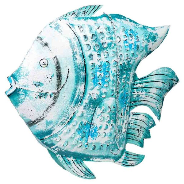 Figurine Décorative Alexandra House Living Bleu Bois de manguier Poisson 15 x 83 x 107 cm