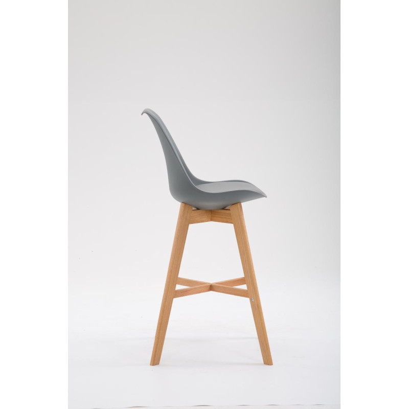 Tabouret de bar Cannes plastique Natura gris