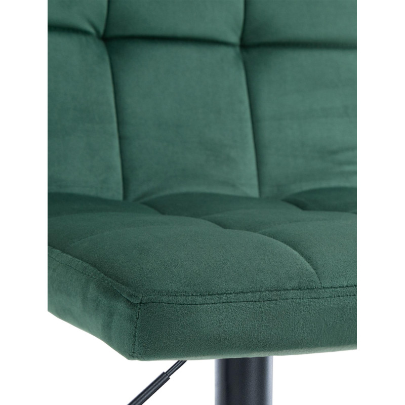 Tabouret de bar Pérou en velours noir