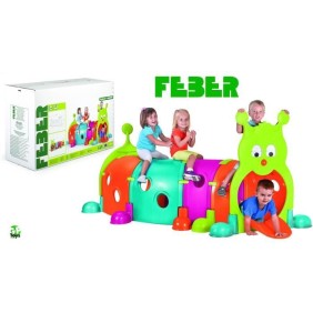 Aire de jeux Tunnel Febergus Chenille - plastique anti-UV - FEBER