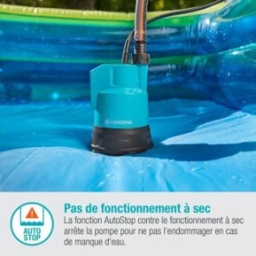 GARDENA Pompe pour collecteur d'eau de pluie 2000/2 18V P4A