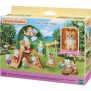 Figurines miniatures - SYLVANIAN FAMILIES - La cabane des bébés - Toboggan, balançoire, hamac