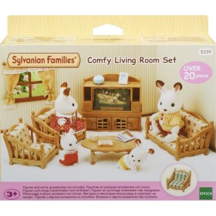 Figurines miniatures - SYLVANIAN FAMILIES - 5339 - La piece a vivre - Meubles et accessoires pour enfants