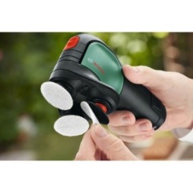 Ponceuse-polisseuse Bosch EasyCurvSander 12 PowerForAll (Sans batterie, avec 3 éponges a polir, 9 abrasifs + aspirateur a poussi