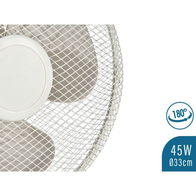 Ventilateur de Bureau Argon FT-26A Blanc 45 W 27 x 51 x 33,5 cm