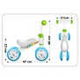 Draisienne Baby Walker Skids Control - Cadre acier ergonomique - 4 roues PVC - Confortable et sécurisé - Vert