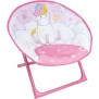 Siege lune pliable pour enfant - FUN HOUSE LICORNE - H.47 x l.54 x P.42 cm - Rose