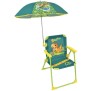 FUN HOUSE JURASSIC WORLD Chaise pliante de camping dinosaures - H.38.5 xl.38.5 x P.37.5 cm - Avec un parasol ø 65 cm - Pour enfa