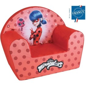 Fauteuil club Lady Bug - FUN HOUSE - Plush - Pour enfant - l.52 x P.33 x H.42 cm - Origine France garantie