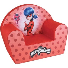 Fauteuil club Lady Bug - FUN HOUSE - Plush - Pour enfant - l.52 x P.33 x H.42 cm - Origine France garantie