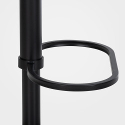 Tabouret de bar en feutre Damaso B anthracite