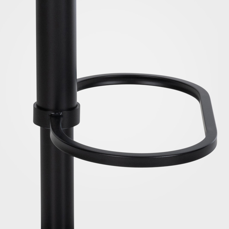 Tabouret de bar en feutre Damaso B anthracite