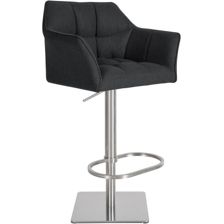 Tabouret de bar en feutre Damaso E anthracite