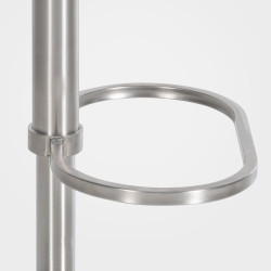 Tabouret de bar en feutre Damaso E anthracite