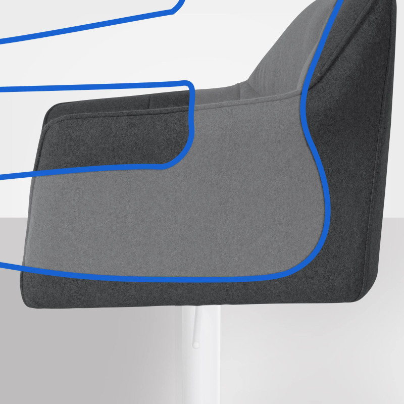 Barhocker Damaso W Filz