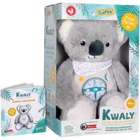 Gipsy Toys - KWALY- Koala conteur d'Histoires - Peluche Qui Parle Interactive -Version française - 2 Heures de Contes Merveilleu