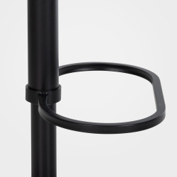 Tabouret de bar en velours Damaso B gris