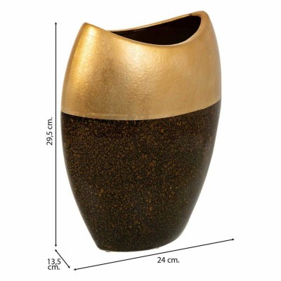 Vase Alexandra House Living Or Céramique 13 x 29 x 24 cm