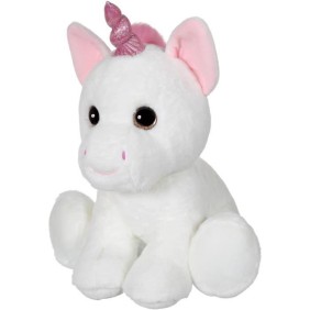 Peluche Licorne GIPSY - Puppy Eyes Pets 40 cm - Blanc - Pour Enfant des la Naissance