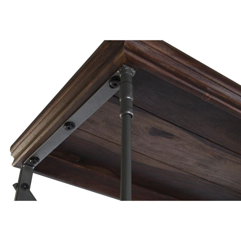 Étagère DKD Home Decor Sheesham Marron Brun foncé Gris clair Bois Métal 213 x 43 x 220 cm