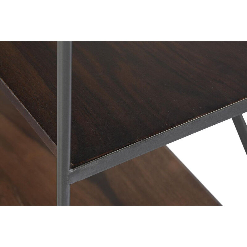 Étagère DKD Home Decor Sheesham Marron Brun foncé Gris clair Bois Métal 213 x 43 x 220 cm