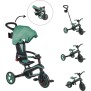 Tricycle évolutif EXPLORER 4 EN 1 PLIABLE - GLOBBER - Olive - Draisienne - de 10 mois a 5 ans - Montage sans outils