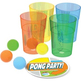 Jeu d'ambiance - GOLIATH - Pong Party - Balles de ping pong rebondissantes - Pour adultes et enfants