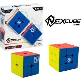 Puzzle Cube Nexcube 3x3 + 2x2 Classic - MoYu - Multicolore - Extérieur - Neuf